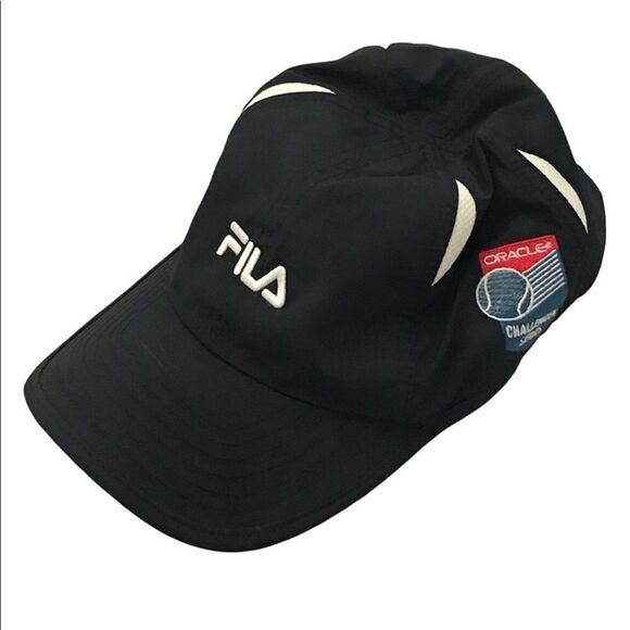 Fila Oracle Challenger Series Black and White Baseball Hat - Picture 1 of 12